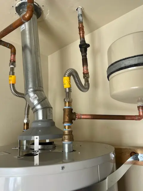 Water heater installation and plumbing repair in West Bear Valley
